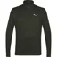 Salewa Men's Puez Polarlite  Half Zip Fleece in Green Dark Olive