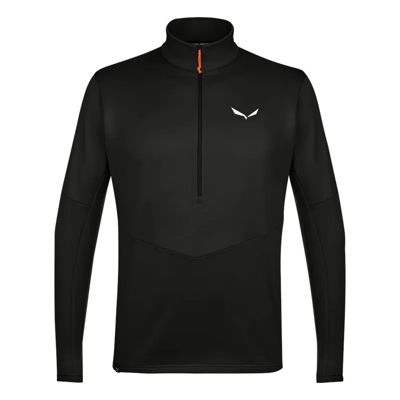 Salewa Men's Puez Polarlite Half Zip Fleece in Black Out