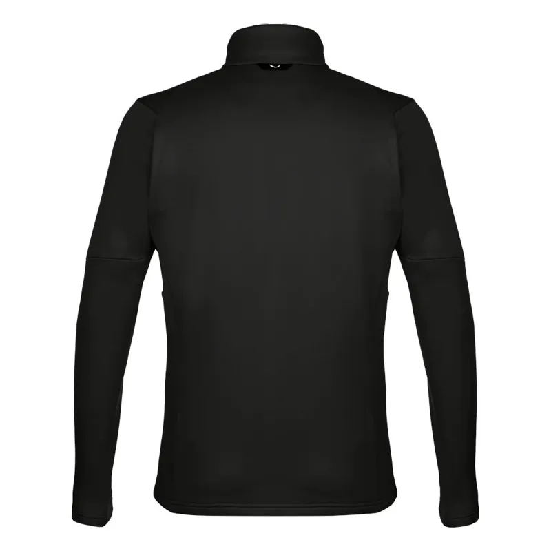 Salewa Men's Puez Polarlite Half Zip Fleece in Black Out-1
