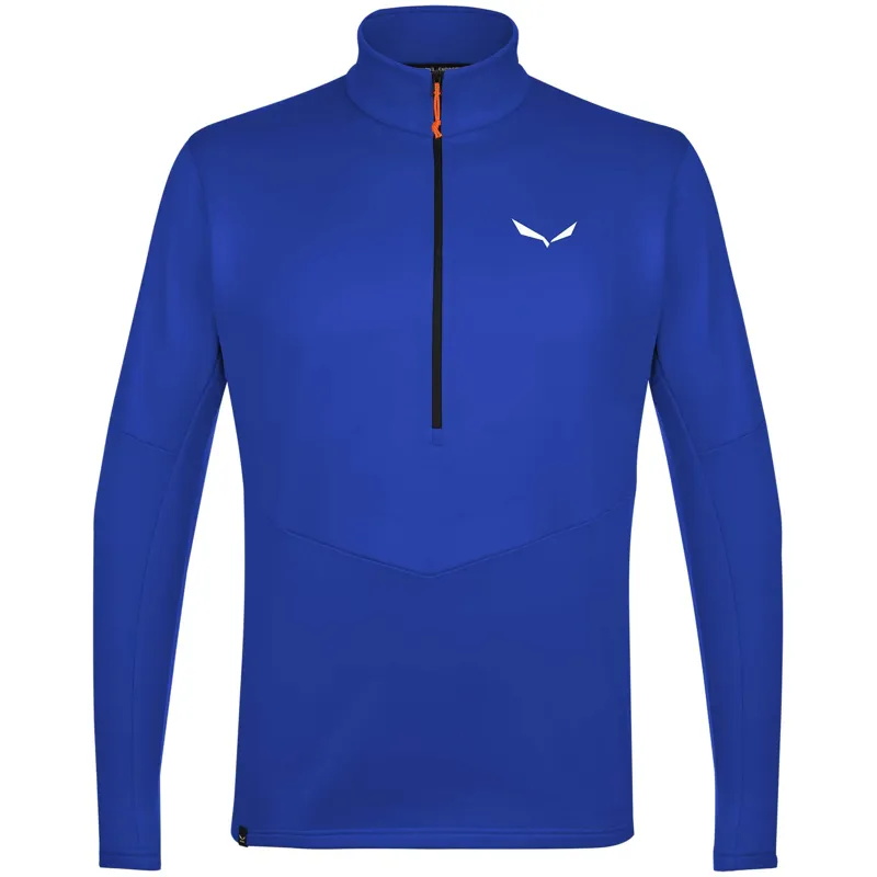 Salewa Men's Puez Polarlite Half Zip Fleece in Blue Electric