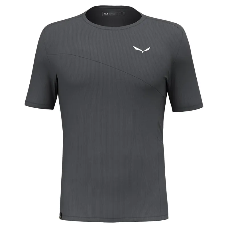 Salewa Men's Puez Sporty Dry T-Shirt in Grey Onyx