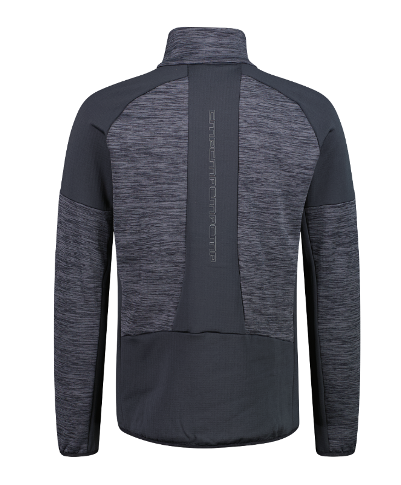 CMP Men's Grid Tech Half-Zip Fleece in Antracite Melange-1