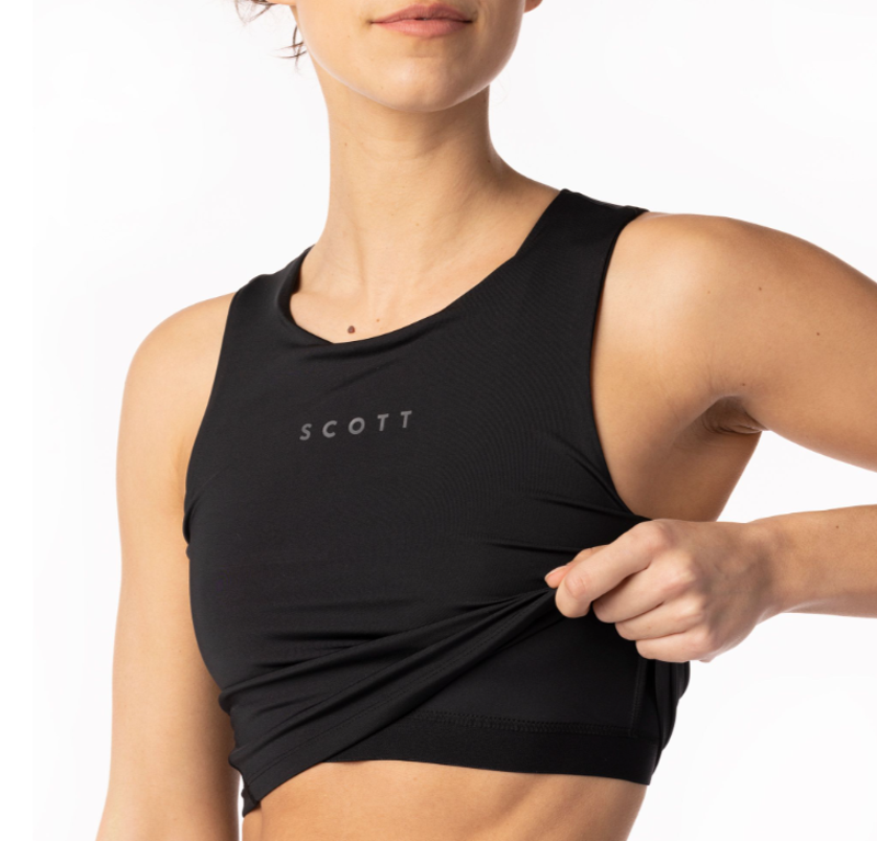 Scott Women's Endurance Crop Top in Black-2