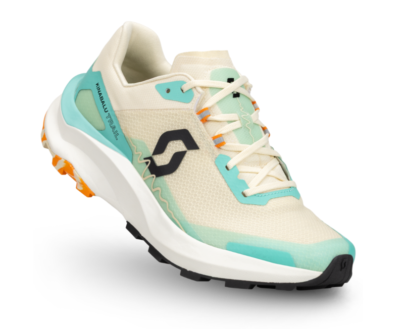 Scott Women's Kinabalu Trail Shoe in Cream Beige/Cascade Blue-2