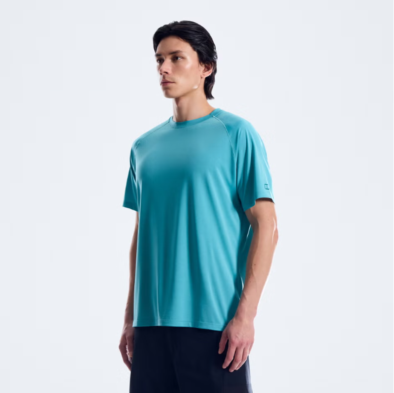 Berghaus Men's Ivyhill Light Tech Tee in Light Blue-2