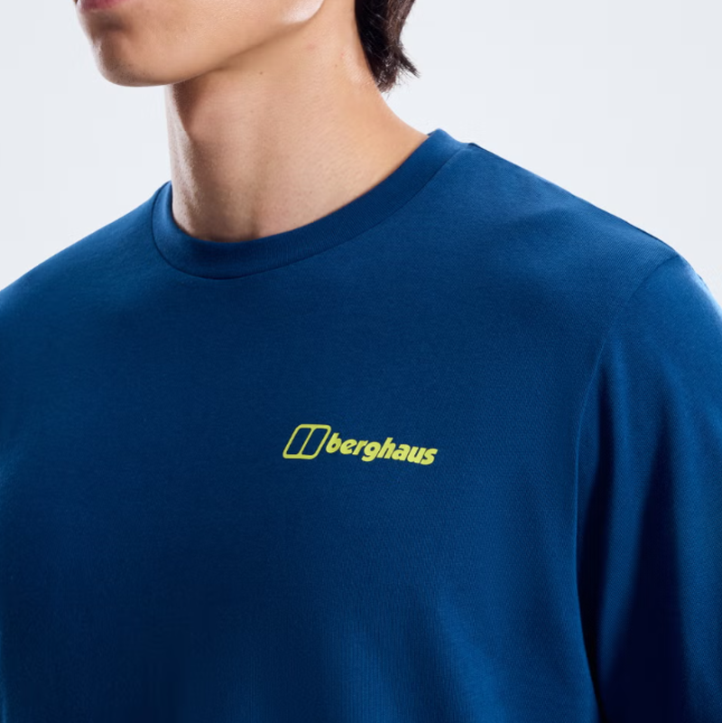 Berghaus Men's MTN Matrix Essential Tee in Dark Blue-3
