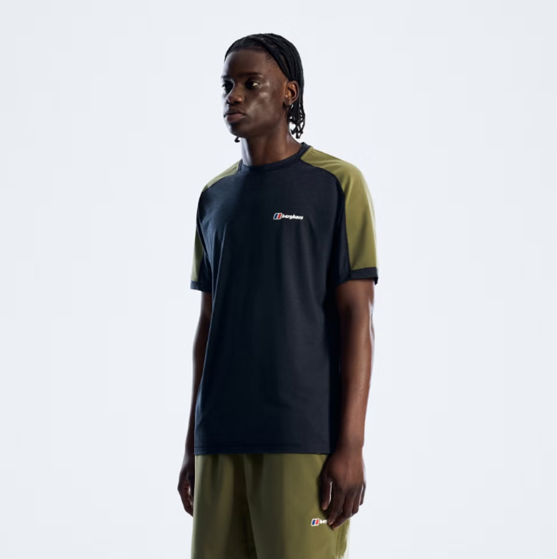 Berghaus Men's Farndale Tech Tee in Black-2
