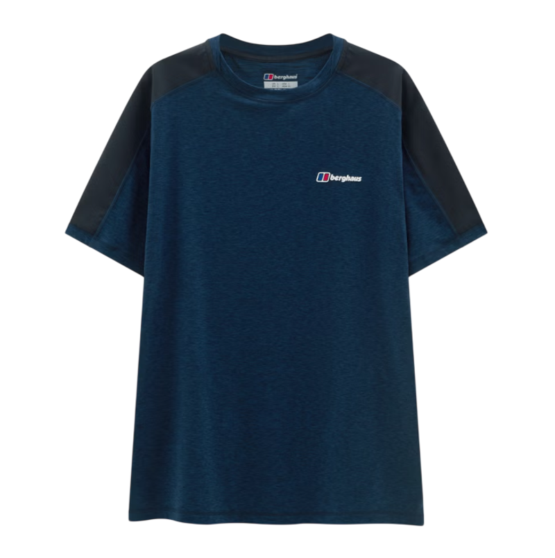 Berghaus Men's Farndale Tech Tee in Dark Blue/Black