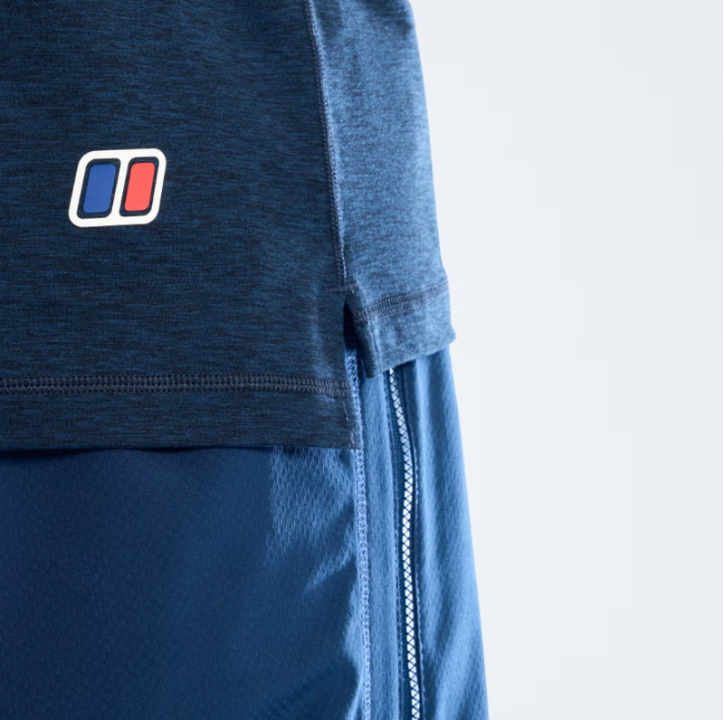 Berghaus Men's Farndale Tech Tee in Dark Blue/Black-4
