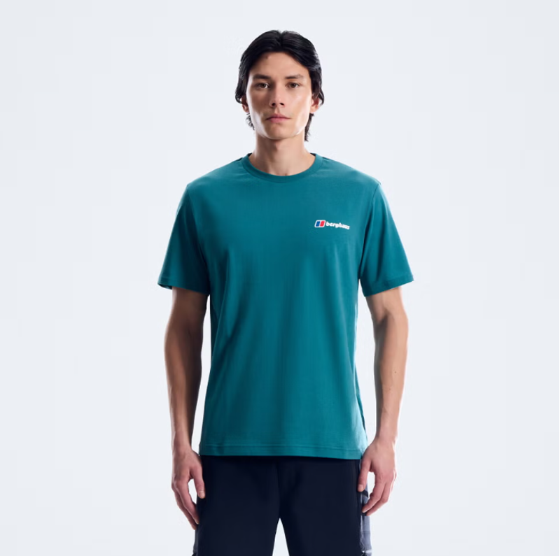 Berghaus Men's Class Logo Tee in Blue-1