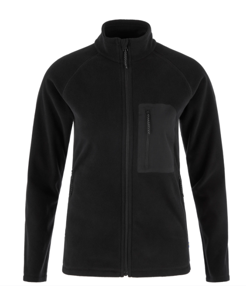 Fjallraven Women's Kaipak Fleece in Black/Black