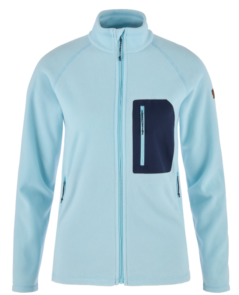 Fjallraven Women's Kaipak Fleece in Breeze Blue/Navy