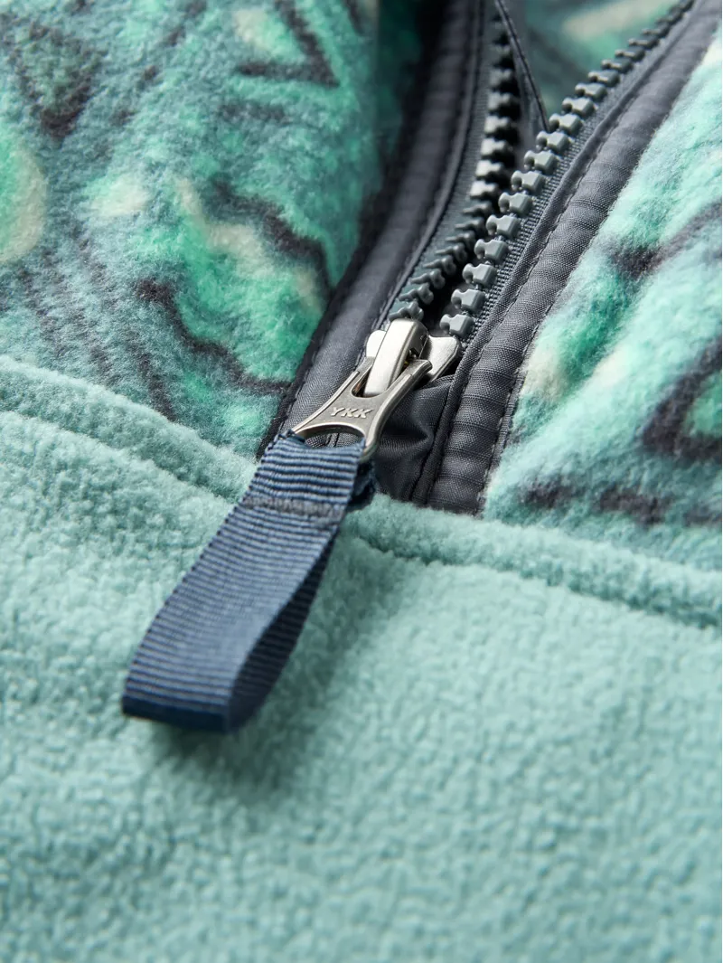 Passenger Men's Set Off Recycled Polar 1/4 Zip Fleece in Elemental Geo Arctic-3