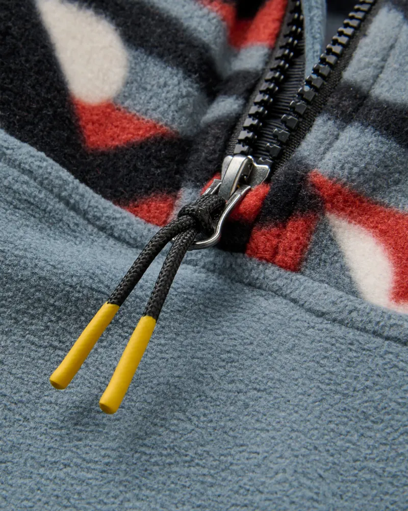 Passenger Men's Set Off Recycled Polar 1/4 Zip Fleece 2.0 in Views Storm Grey-4