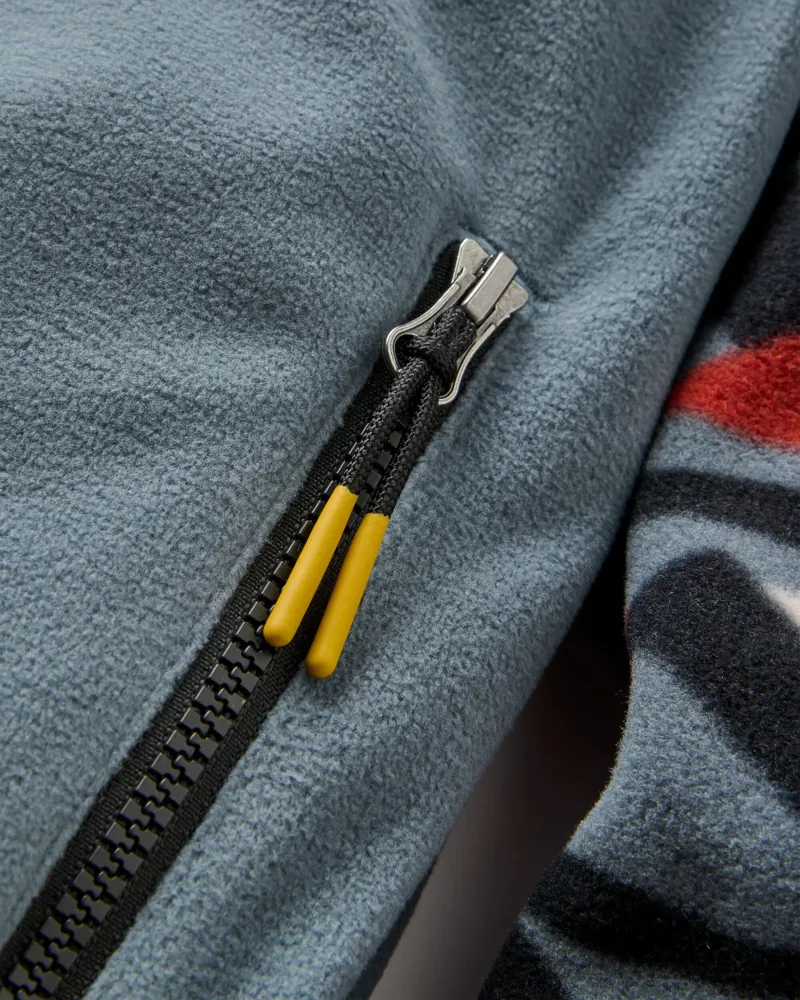 Passenger Men's Set Off Recycled Polar 1/4 Zip Fleece 2.0 in Views Storm Grey-3