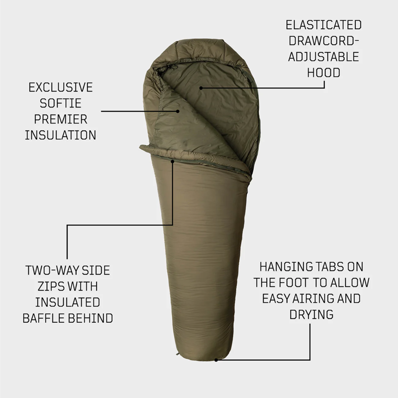 Snugpak Softie 9 Hawk Left Hand Zip Sleeping Bag in Olive-3