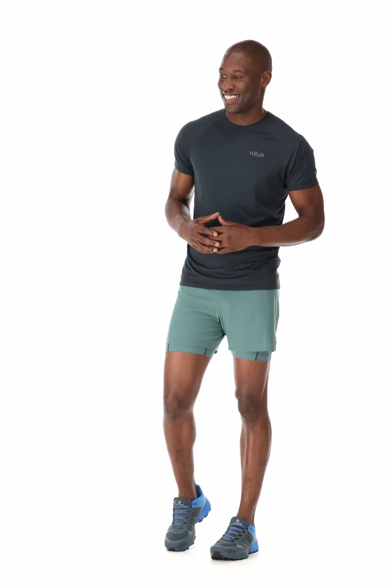 Rab Men's Sonic Short Sleeve T-Shirt in Beluga-3