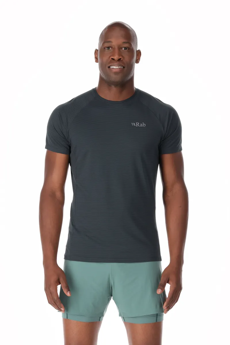 Rab Men's Sonic Short Sleeve T-Shirt in Beluga-4