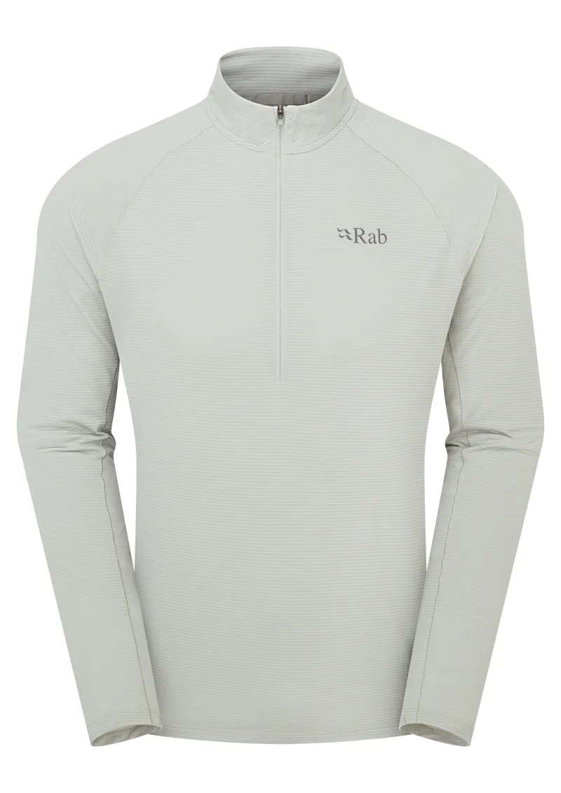Rab Men's Sonic LS Zip in Light Zinc