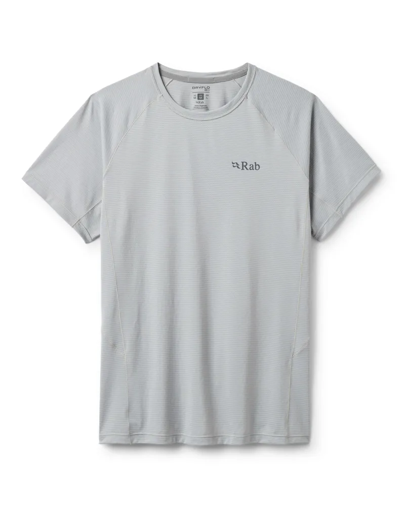 Rab Men's Sonic Tee in Light Zinc