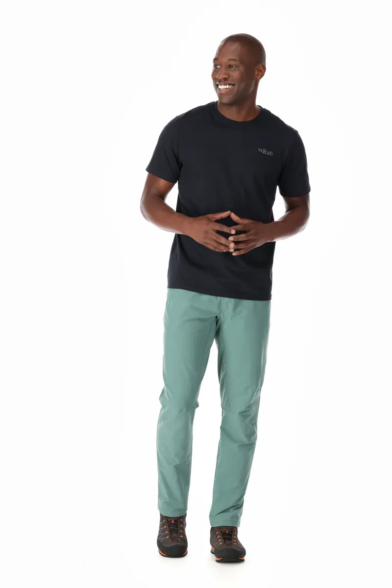 Rab Men's Stance Mountain Peak Short Sleeve T-Shirt in Beluga-3