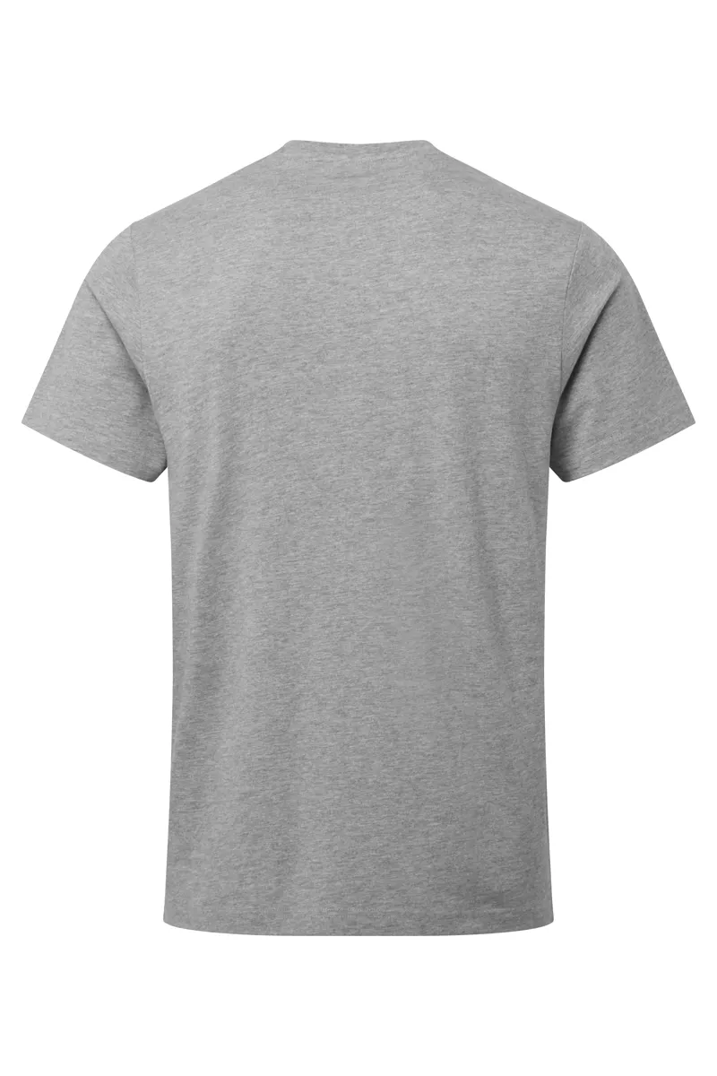 Rab Men's Stance Sketch Organic Cotton Short Sleeve T-Shirt in Grey Marl-1
