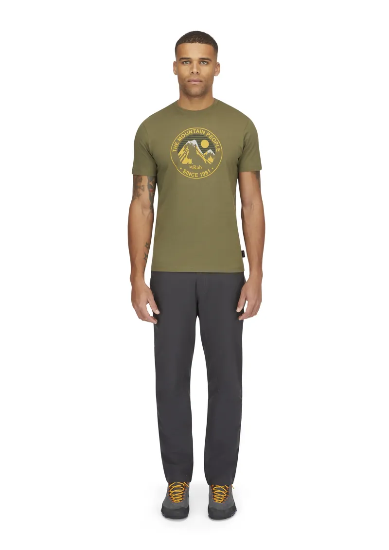 Rab Stance Alpine Peak Short Sleeve T-Shirt in Light Khaki-4