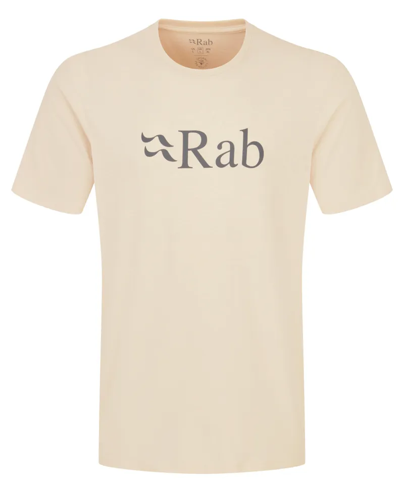 Rab Men's Stance Logo Tee in Ecru