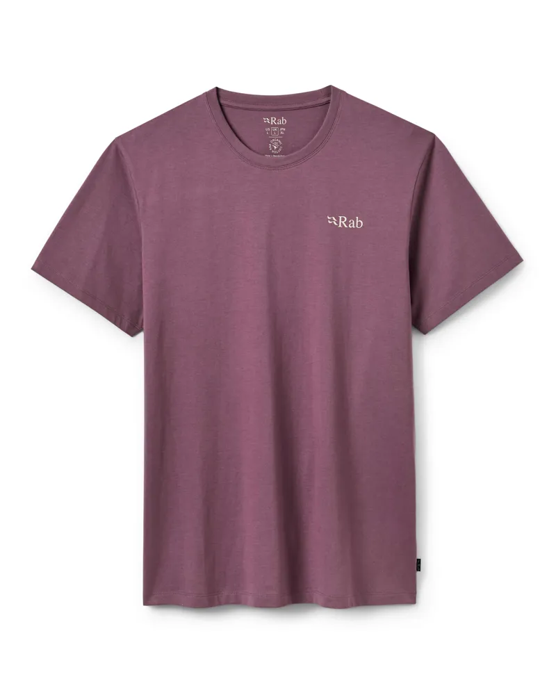 Rab Men's Stance Mountain Peak Tee in Dark Iris