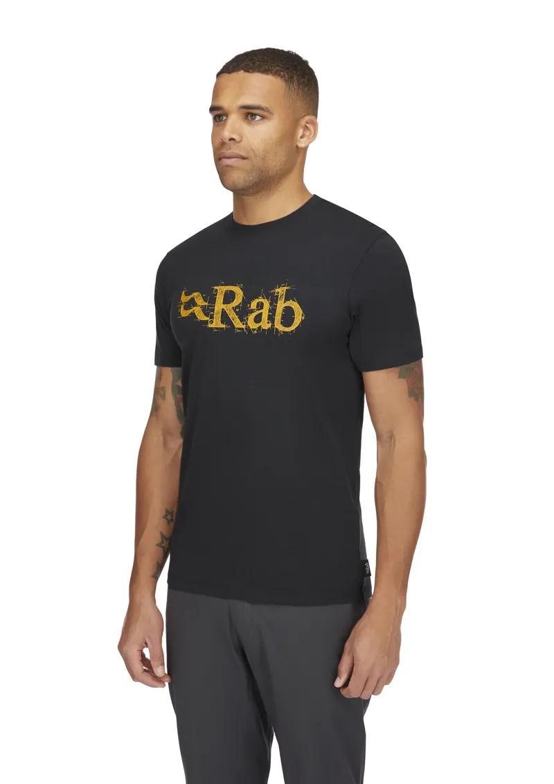Rab Men's Stance Tech Sketch Short Sleeve T-Shirt in Beluga-3