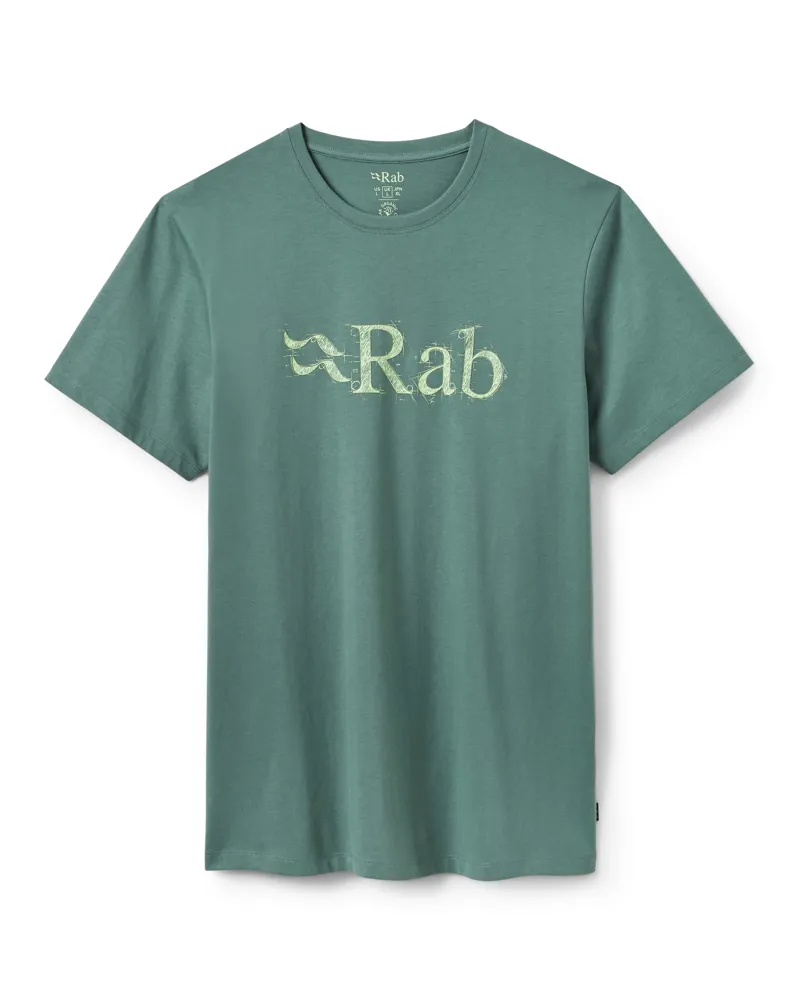 Rab Men's Stance Tech Sketch Tee in Sage