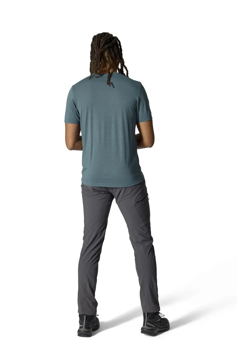 Rab Men's Syncrino Ridge Tee in Orion Blue-4