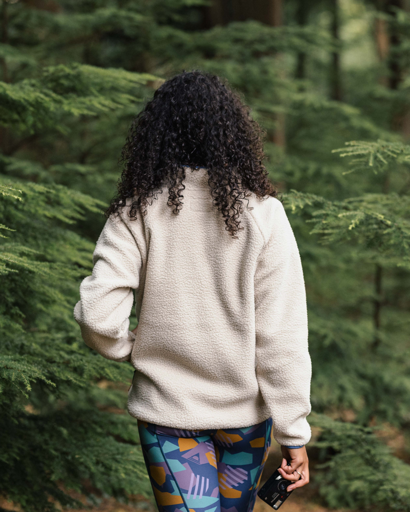 Passenger Women's Fairbanks 2.0 Full Zip Recycled Sherpa Fleece in Oatmeal-5