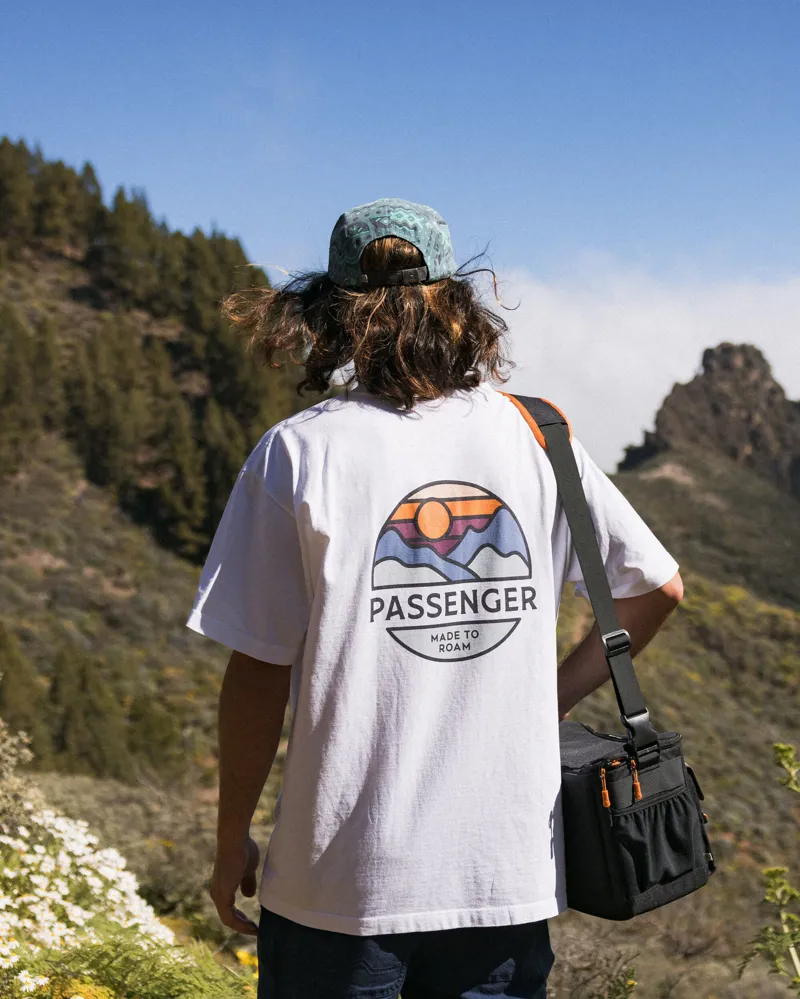 Passenger Men's Laidback Recycled Cotton Relaxed Fit T-Shirt in White-6