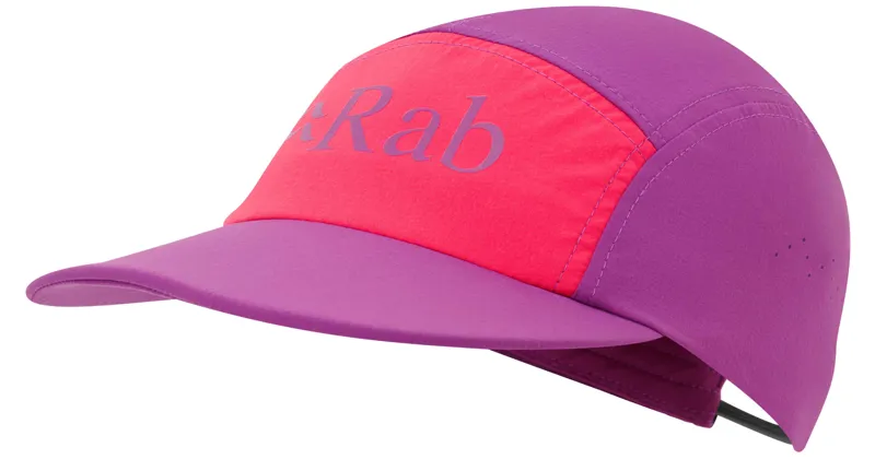 Rab Talus 5 Panel Cap in Plum/Watermelon