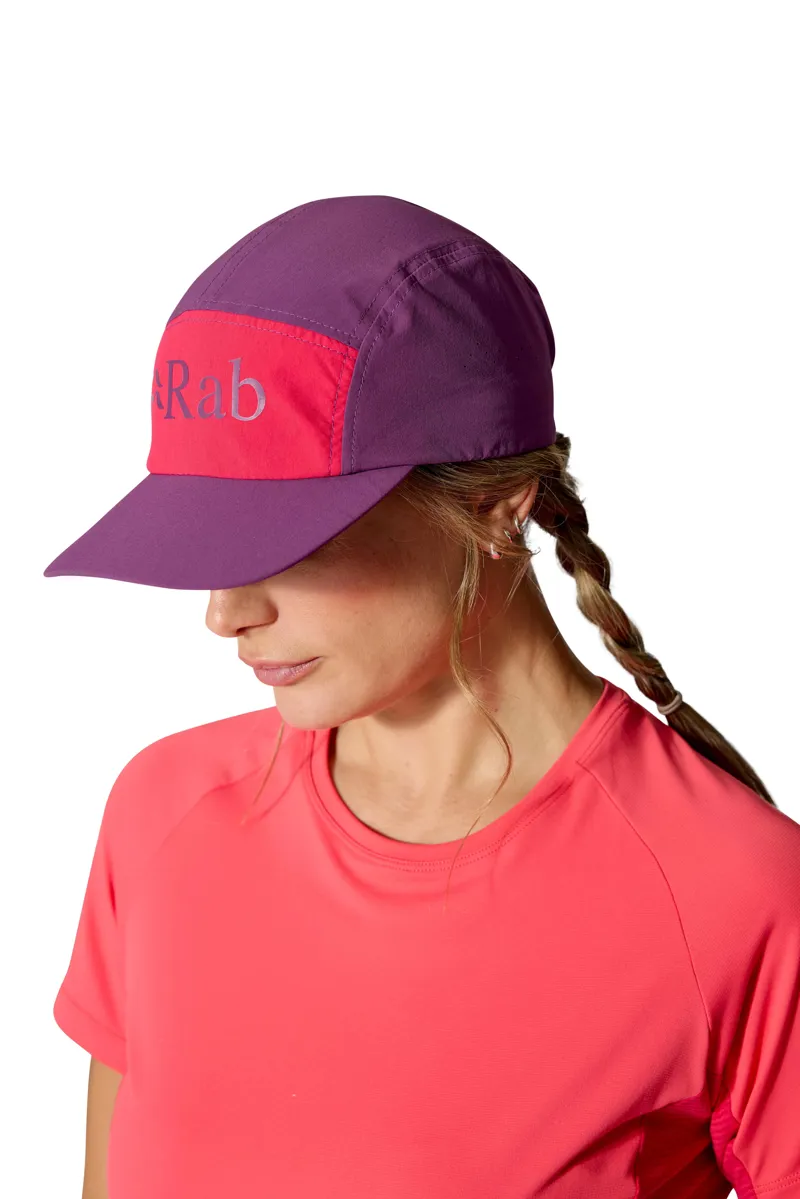 Rab Talus 5 Panel Cap in Plum/Watermelon-2