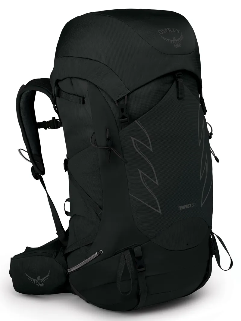 Osprey Tempest 50 in Stealth Black