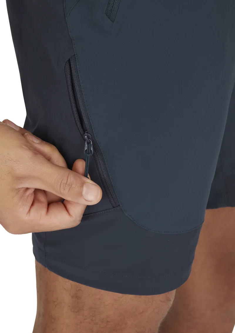 Rab Torque Mountain Shorts in Tempest Blue-Deep Ink-5