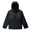 Columbia Boy's Rainy Trails II Fleece Lined Jacket in Black/Black Slub