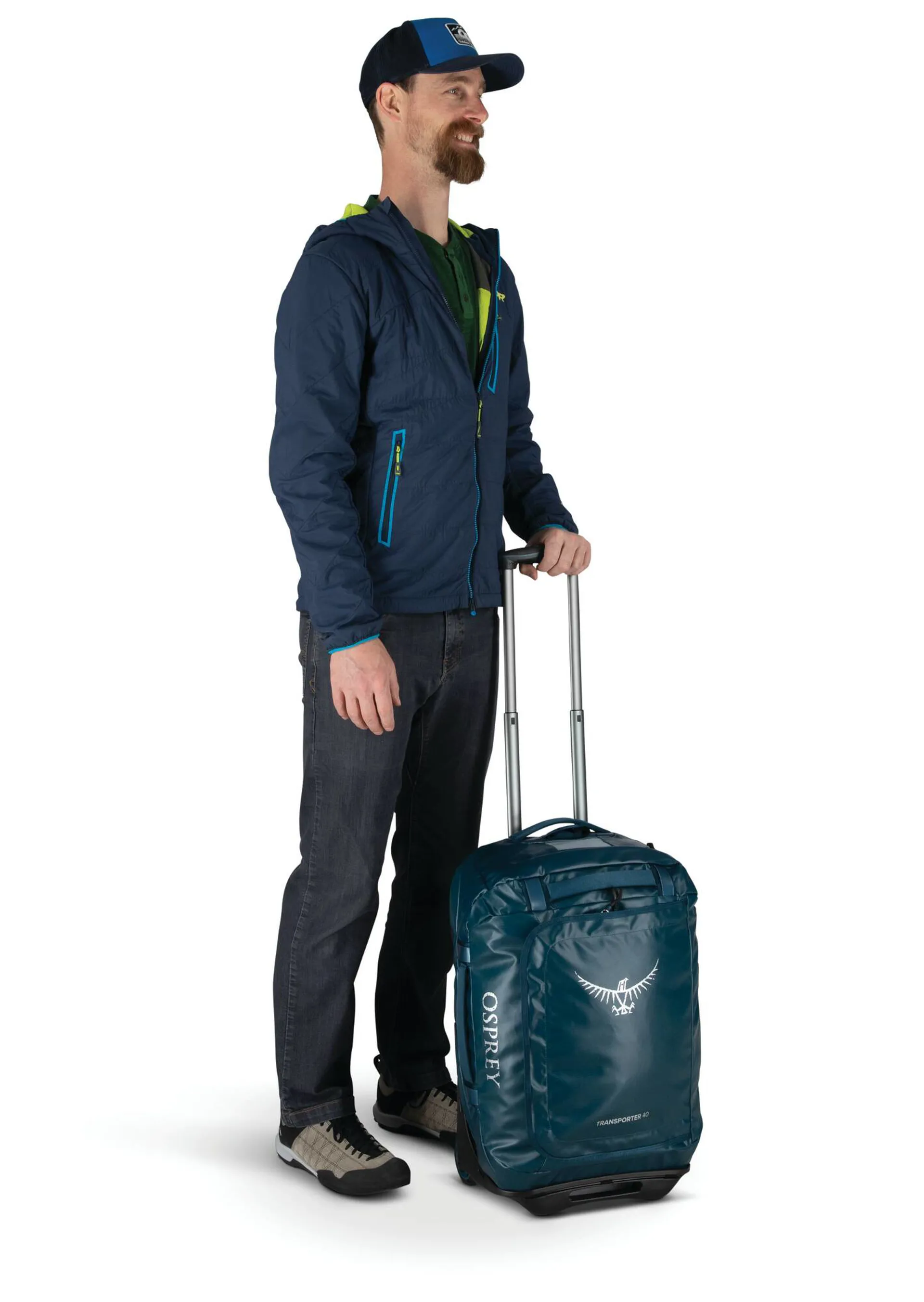 Valise Osprey Transporter Hardside Hybrid 36L - Venturi Blue - Neuve