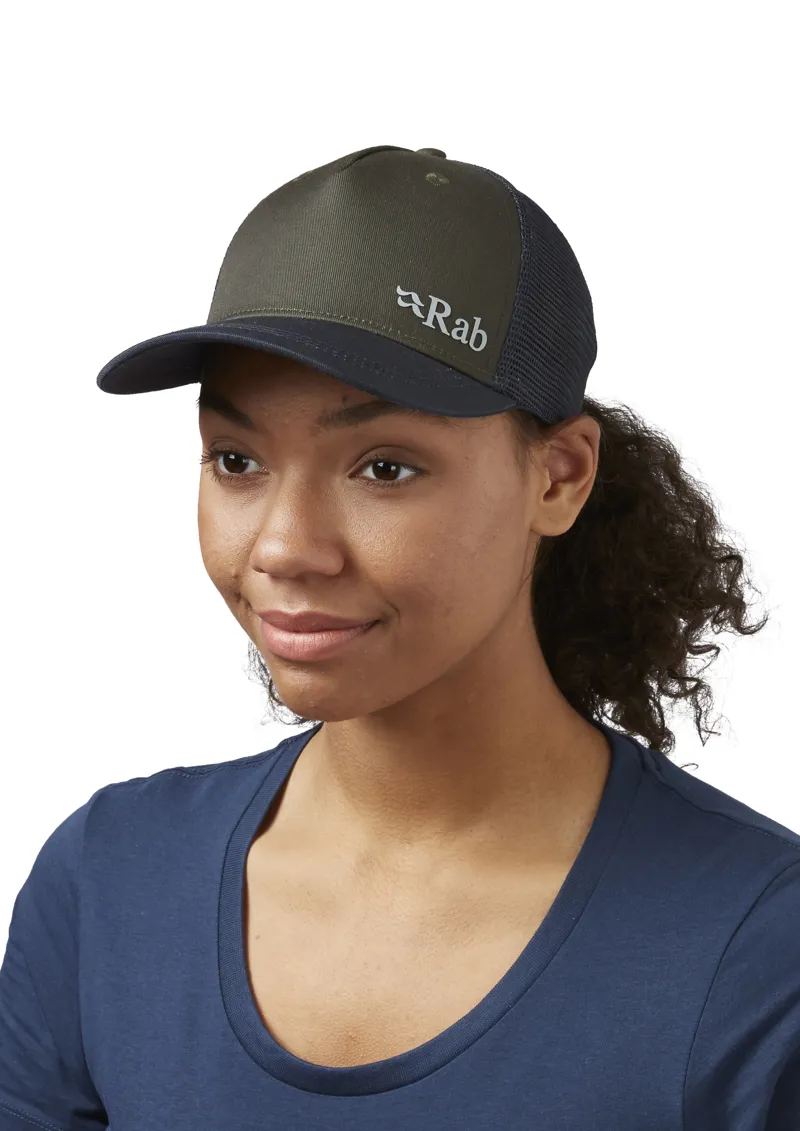 Rab Unisex Trucker Logo Cap in Army Green-2