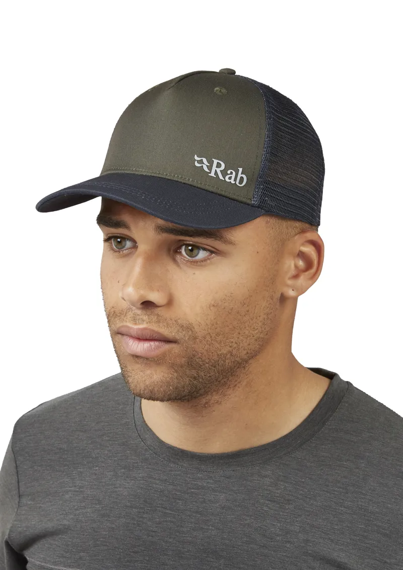 Rab Unisex Trucker Logo Cap in Army Green-1