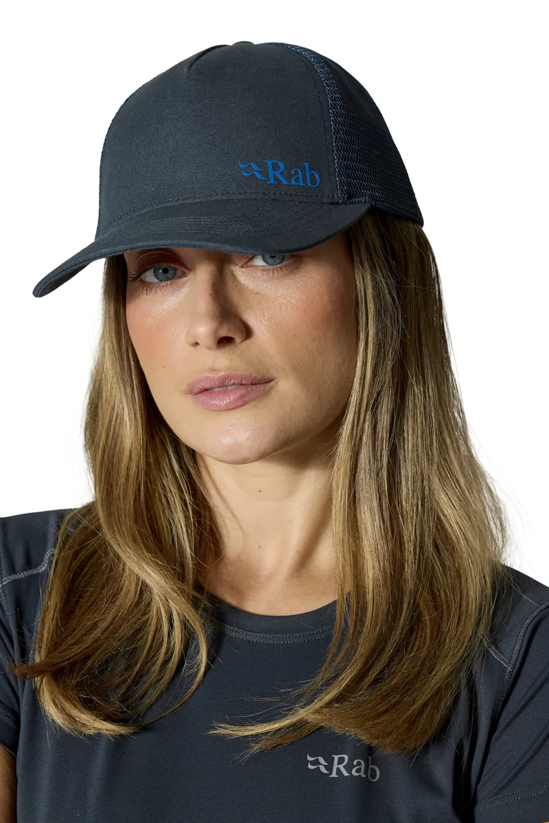 Rab Trucker Logo Cap in Tempest Blue-1