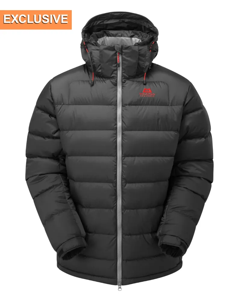 Mountain Equipment Men's Lightline Block Jacket in Graphite/Red Logo