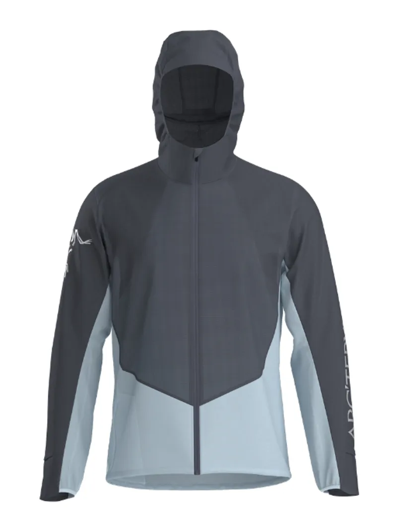Arc'teryx Men's Norvan Windshell Hoody in  Dark Stratus/Alpine Blue
