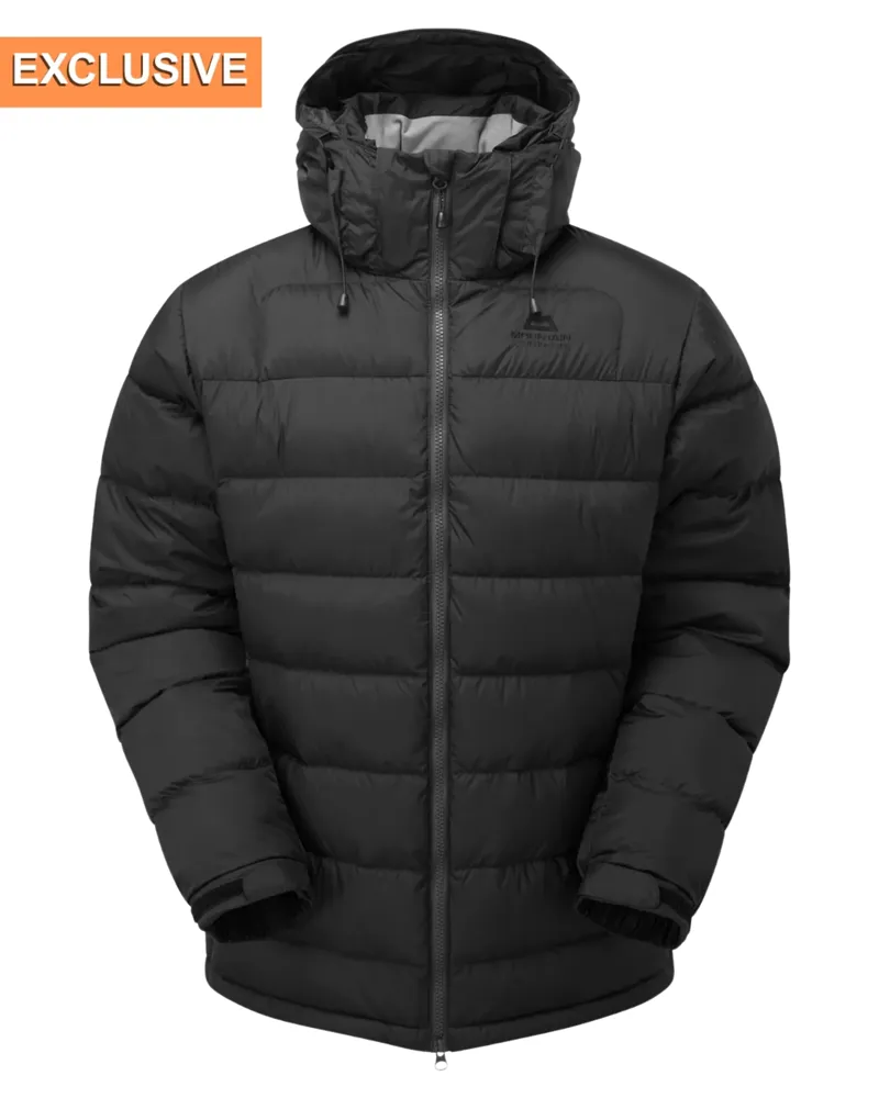 Mountain Equipment Men's Lightline Block Jacket in Black/Black Logo