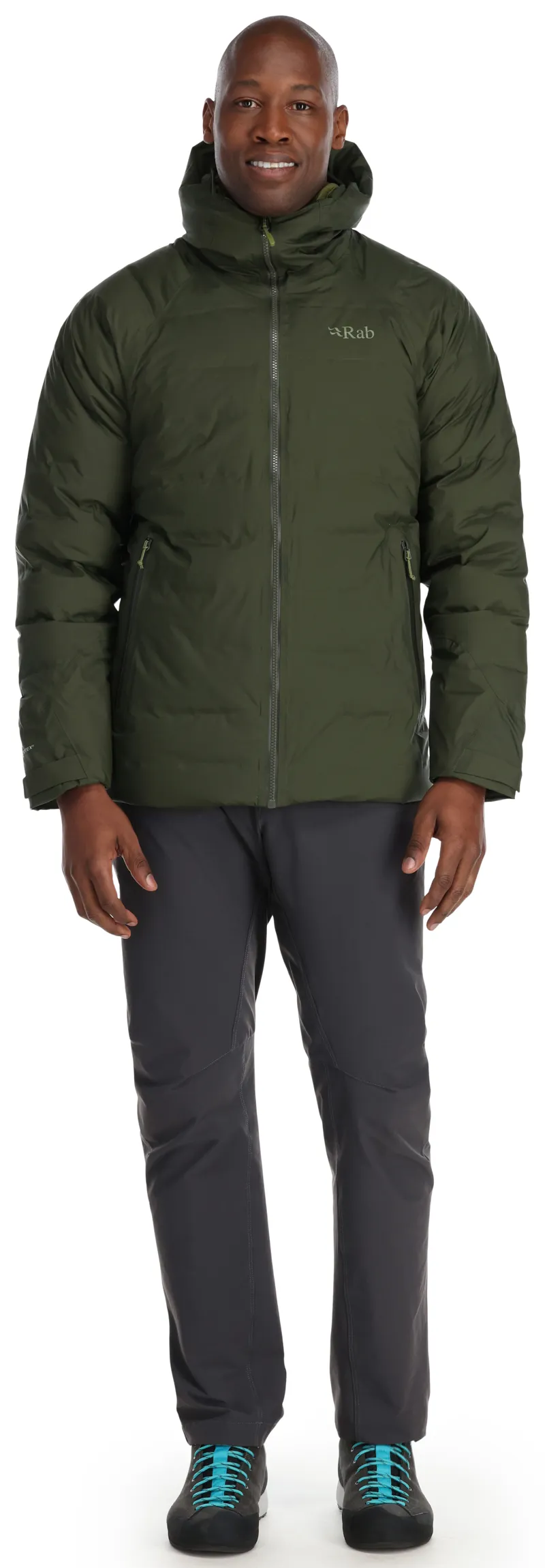 Rab Valiance Waterproof Down Jacket in Army