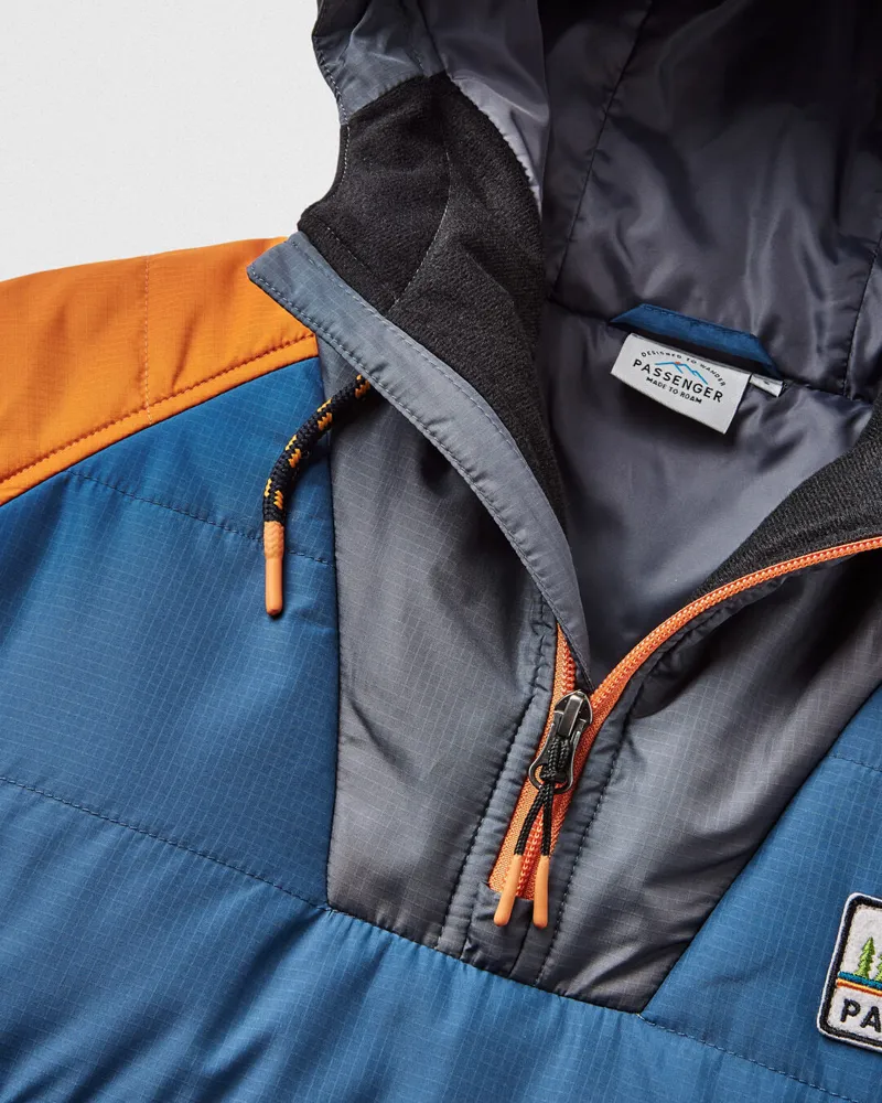 Passenger Women's Ocean Recycled Insulated 1/2 Zip Jacket in Ensign Blue-1