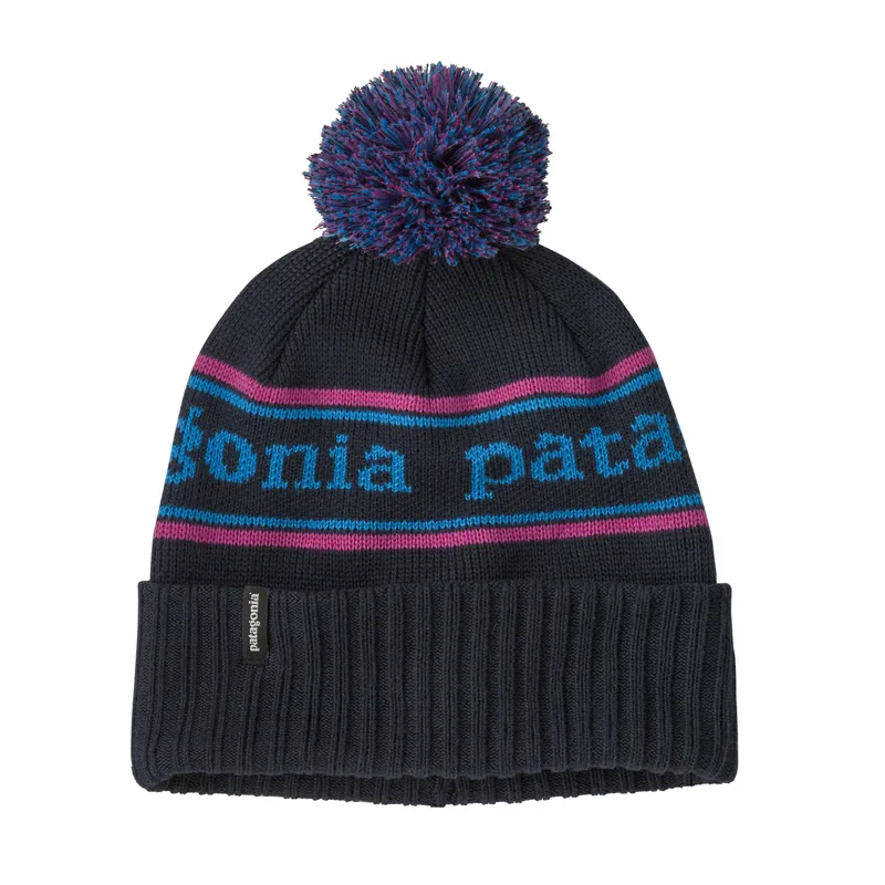 Patagonia Unisex Powder Town Beanie in Park Stripe/Pitch Blue