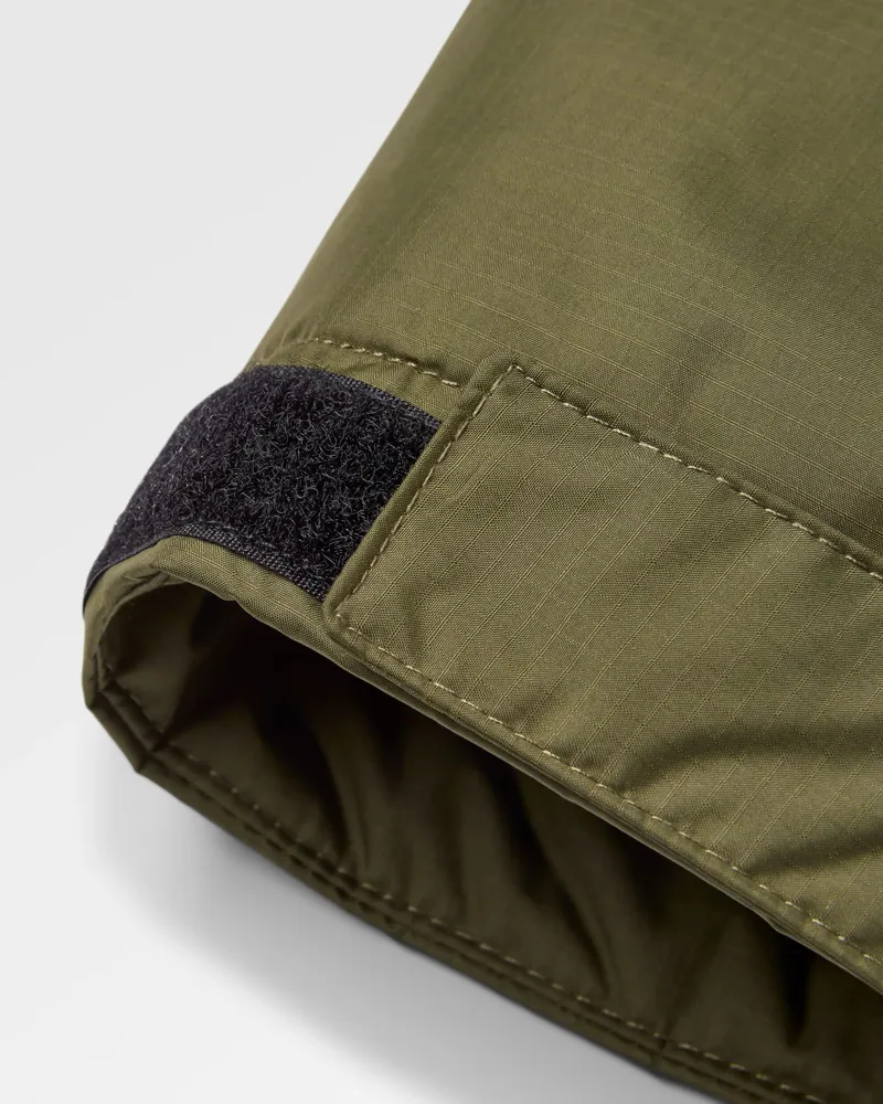 Passenger Waves Recycled Sherpa Lined Changing Robe in Black/Khaki-8